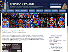 Tablet Screenshot of epiphanyarchchicago.org
